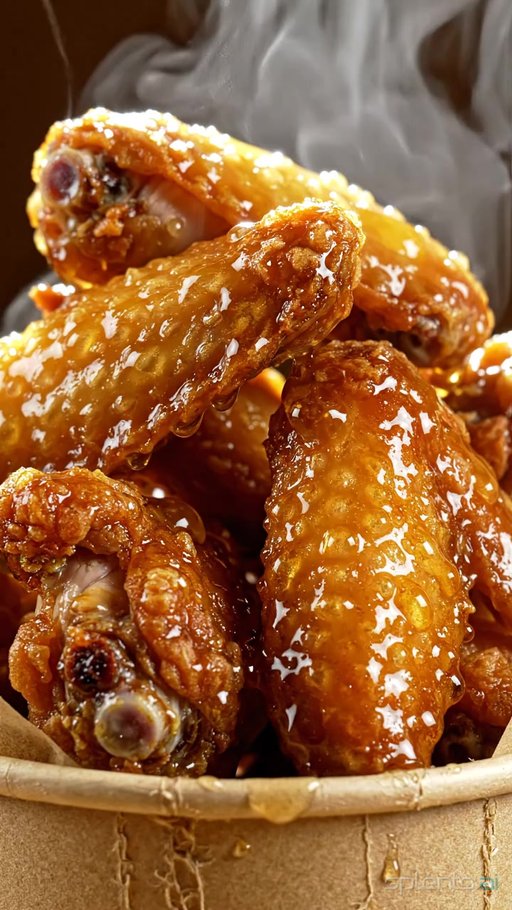 Crispy Honey Glazed Chicken Wings