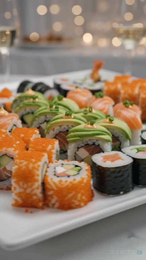 Sushi Platter for Catering — restaurant video